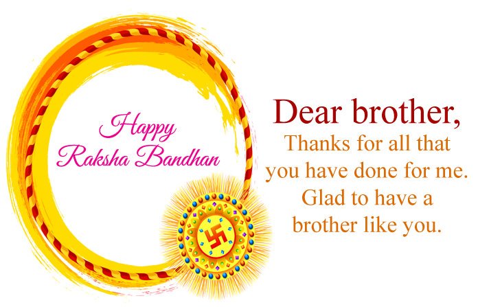 Raksha Bandhan Greeting Card for Bhaiya